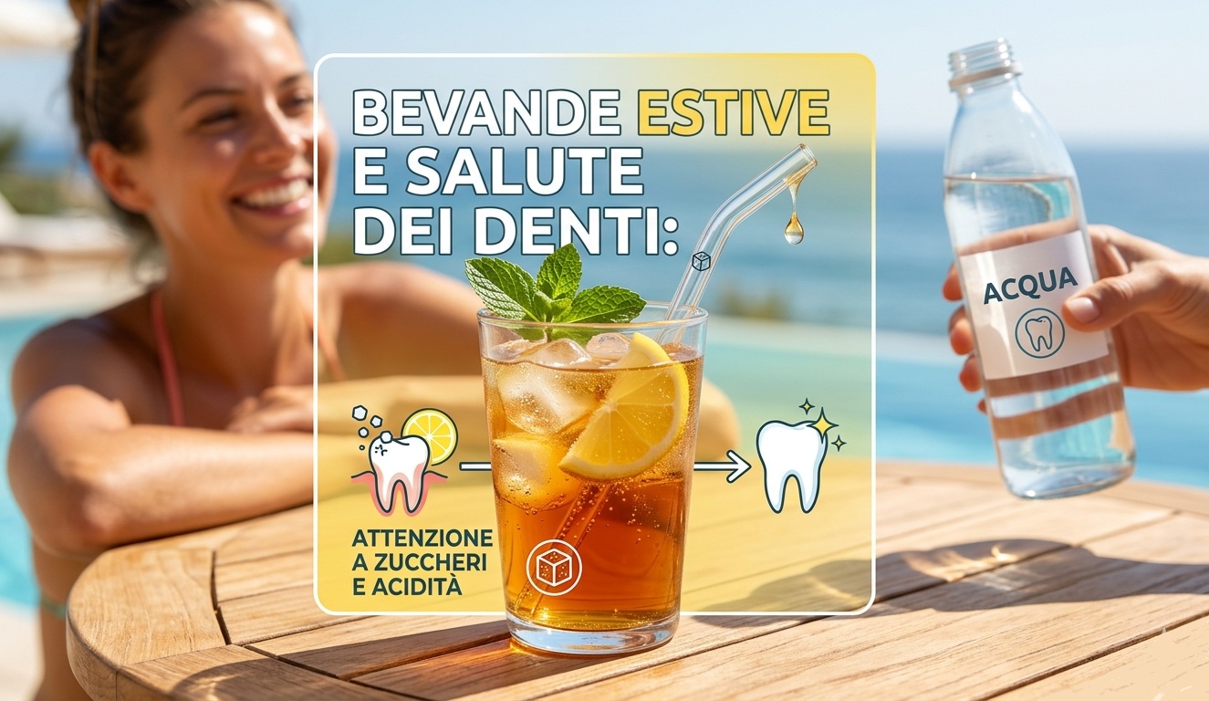 Bevande estive e salute dei denti: attenzione a zuccheri e acidità